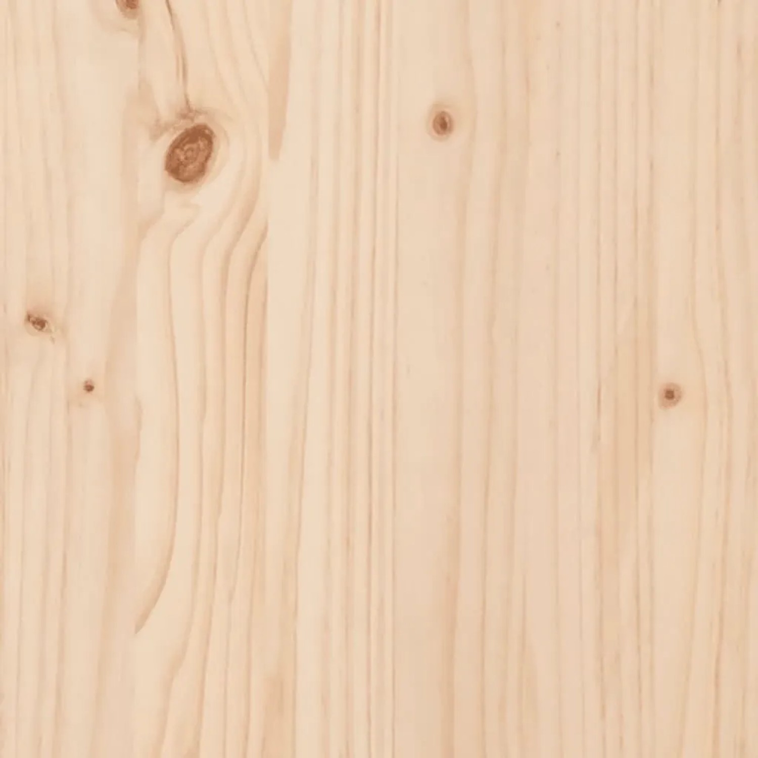 Detailaufnahme von unbehandeltem Kiefernholz für vidaXL Gartenmöbel.