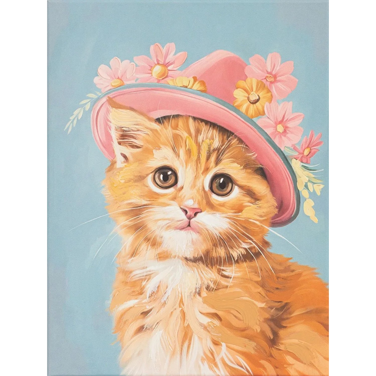Art Universe Leinwandbild Flower Kitty 30 x 40 cm