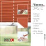 Orangefarbenes Deco-Raum Plissee Basic 90x210 cm, blickdicht und ohne Bohren montierbar.