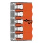5er-Pack Wago Hebelklemme 221-615, 5-polig, für Leiter von 0,5-6 mm²