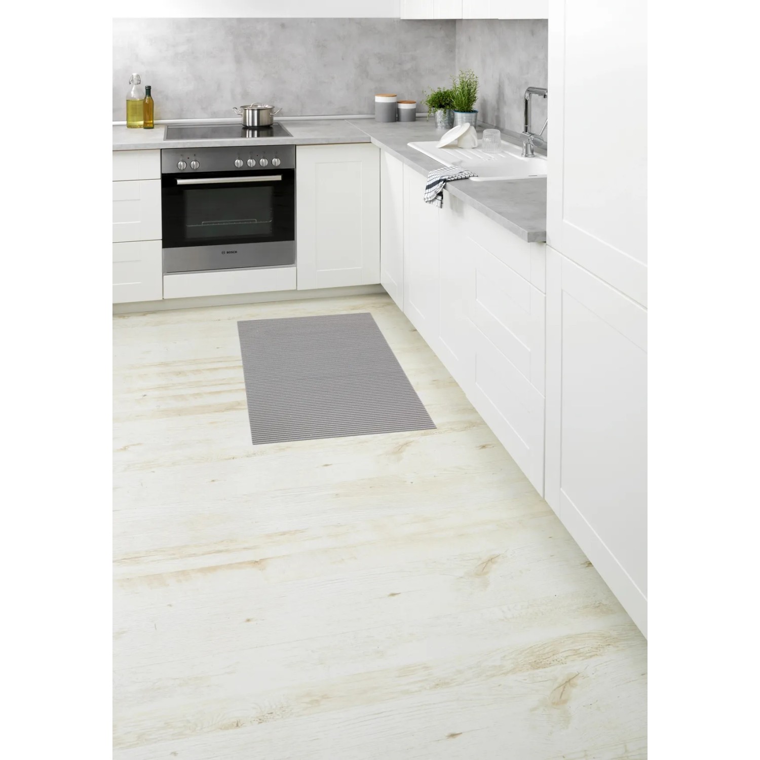 Wenko Badematte Kunststoff 50 x 80 cm Grau