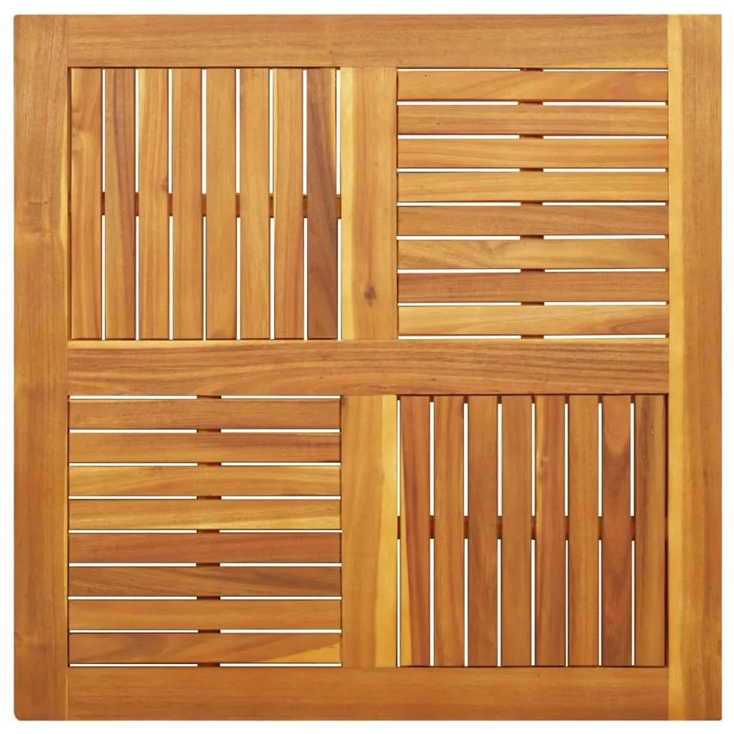 vidaXL Tischplatte 90x90x2,2 cm Quadratisch Massivholz Akazie 4004257
