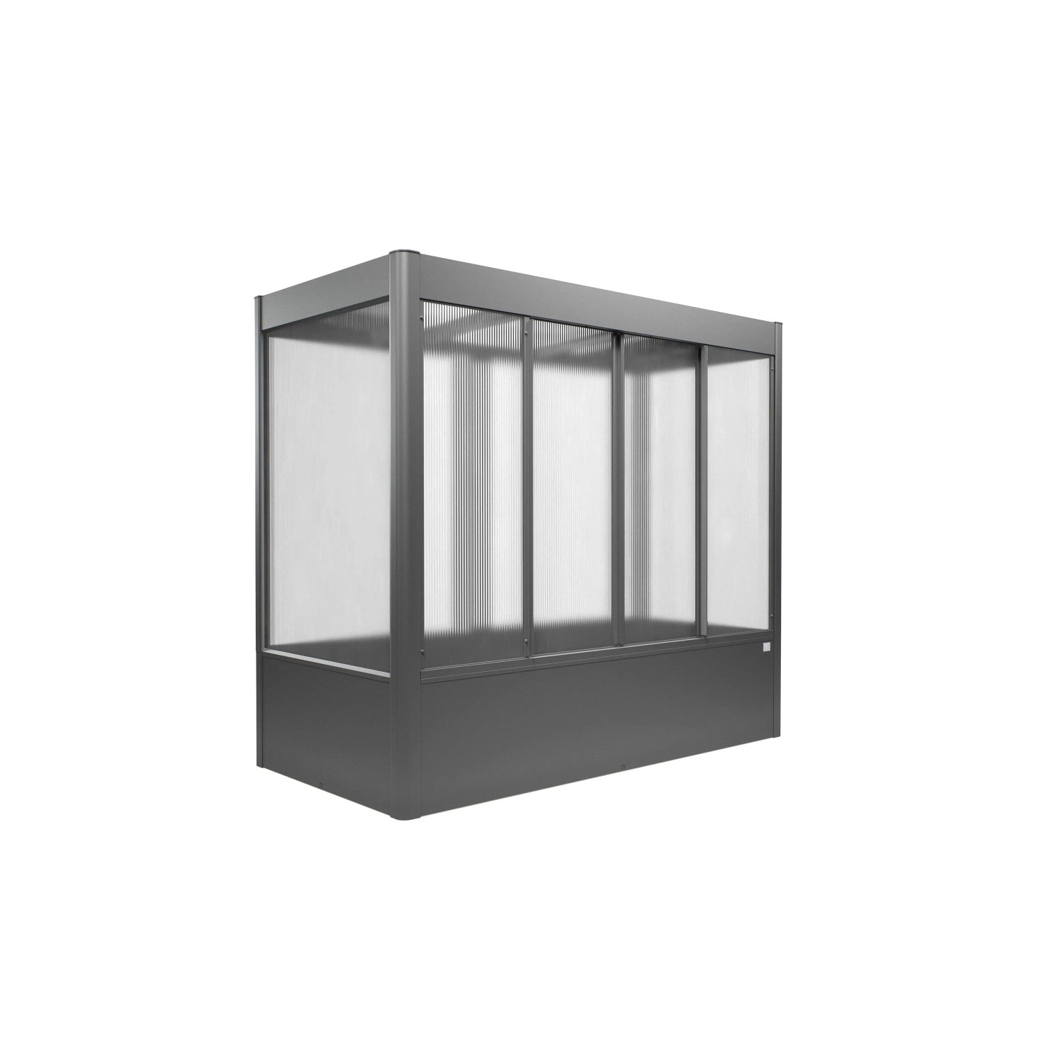 Biohort Gewächshaus Florentina Quarzgrau-Metallic 2 m²