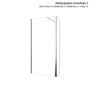 Duschparadies Walk-in Dusche mit Glas Flipper, 40x200cm, verchromt.