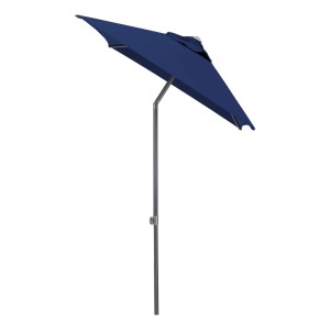 Kettler Stockschirm Easy Push, 150x210 cm, anthrazit-blau, mit Neigungsverstellung.
