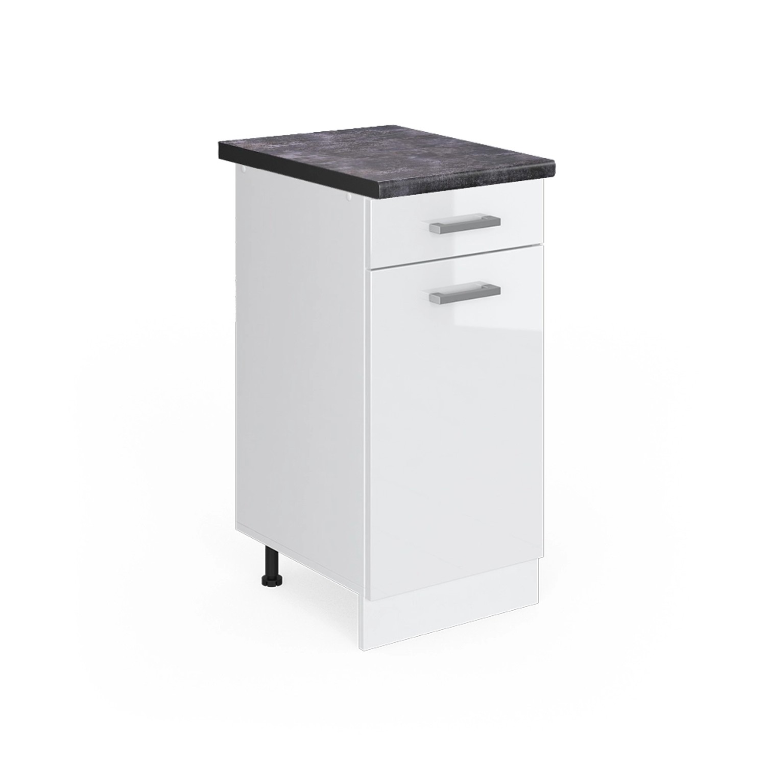 Vicco Küchenunterschrank R-Line Schubladenschrank für die Küche Weiß Hochgl günstig online kaufen