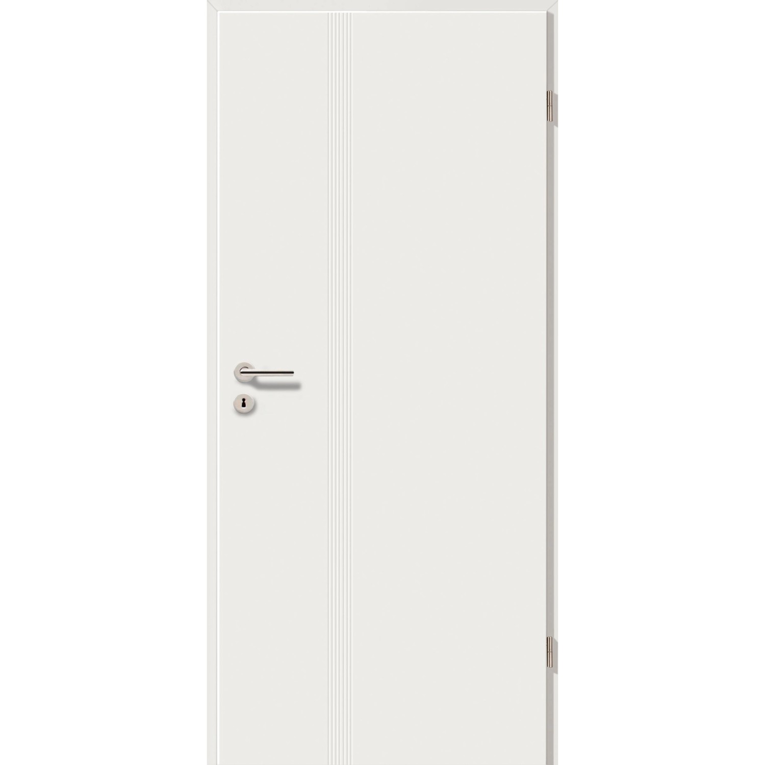 GetaDoor Zimmertür Catro Line Soft Typ 7507 Weiß 198,5 cm x 86 cm DIN R