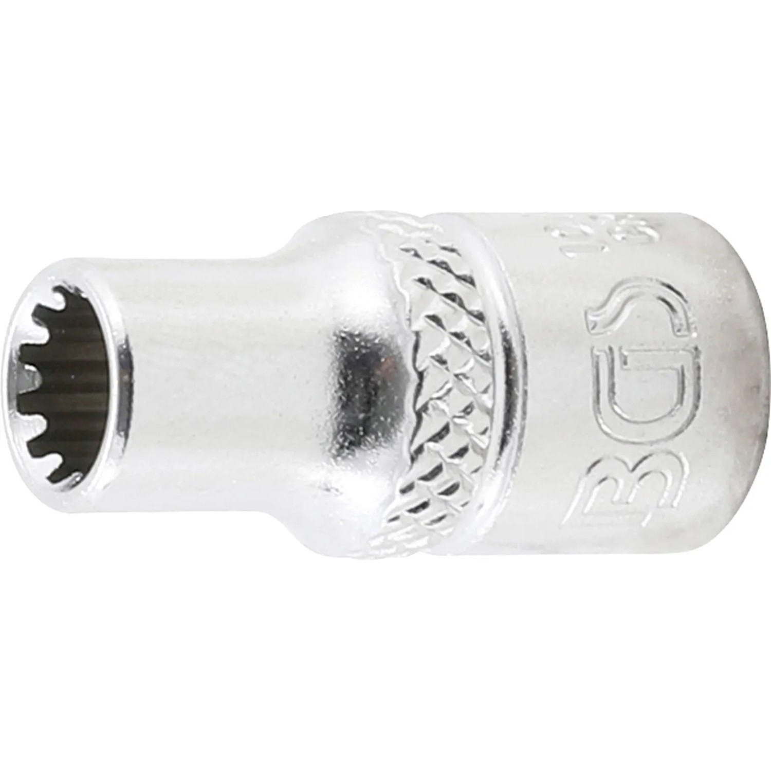 BGS Steckschlüssel Einsatz Gear Lock Antrieb Innenvierkant 6 3 Mm  1 4 Zoll  SW 5 5 Mm 10102