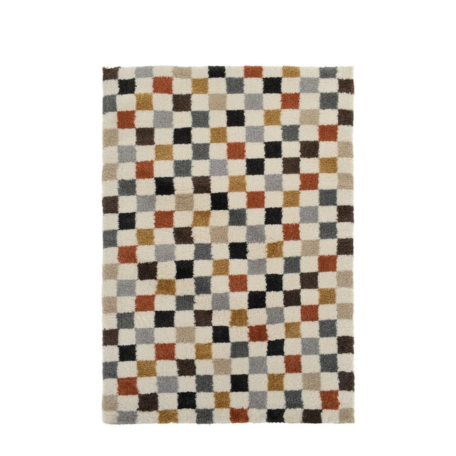 Vercai Rugs Teppich City Karo Creme 120 x 170 cm