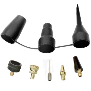 LUX Adapterset, 8-teilig für Kompressoren: Düsen und Nadeln zum Aufpumpen von Bällen, Reifen und Luftmatratzen.
