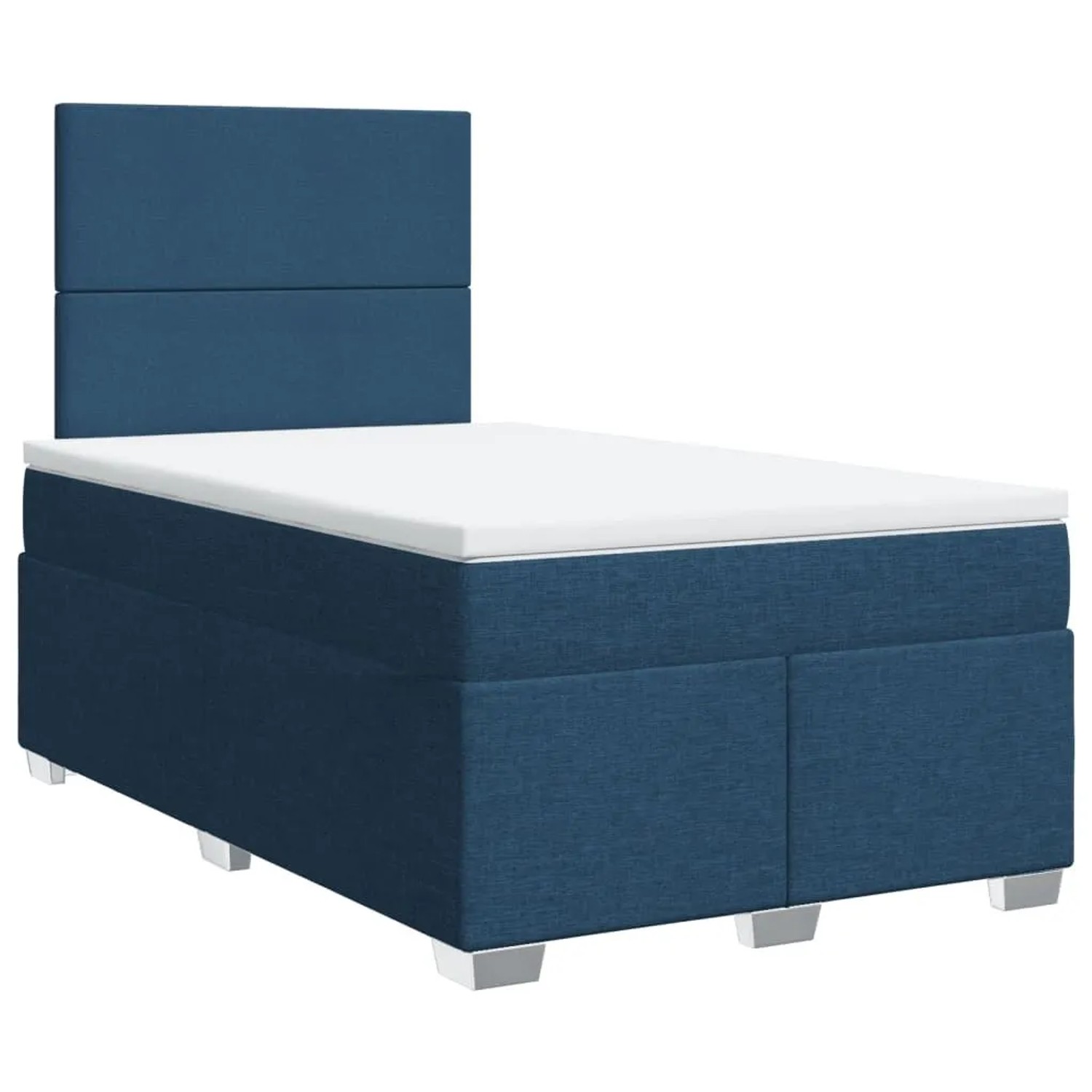 vidaXL Boxspringbett mit Matratze Blau 120x200 cm Stoff 3290454 günstig online kaufen