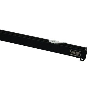 Schwarzes Schöner Wohnen Vorhangschienen-Set Emilia, 1-läufig, 230 cm, aus Aluminium.