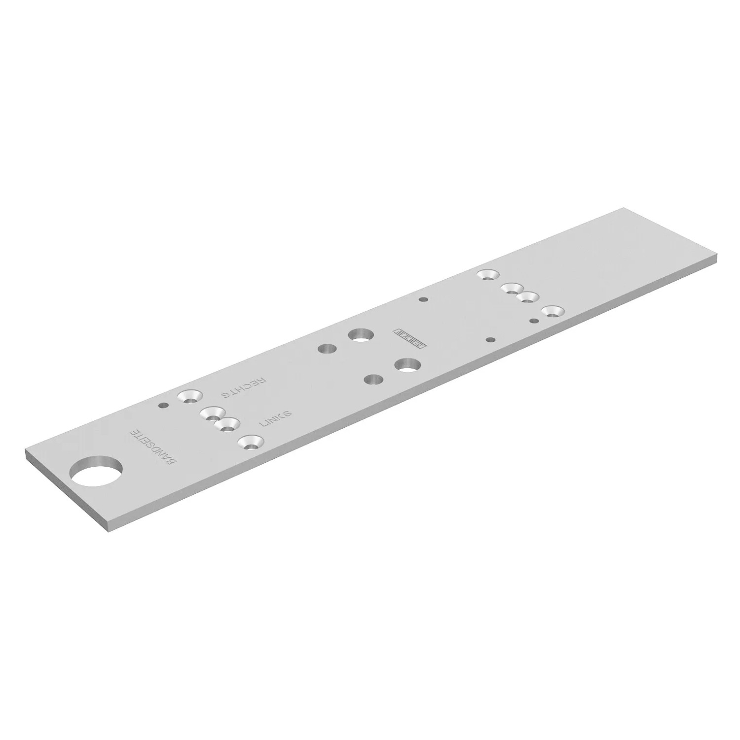 Geze - Montageplatte - Silber -für Türschließer TS 4000-TS 5000 - 1400-0002