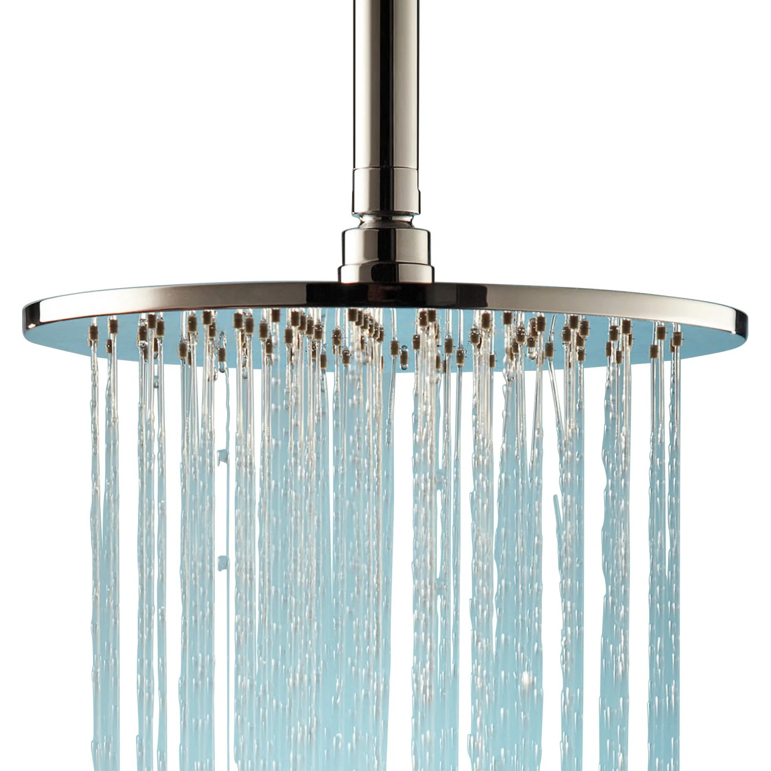 Schulte Kopfbrause, extra-flach, verchromt, Ø 30 cm, mit Wasserstrahl.