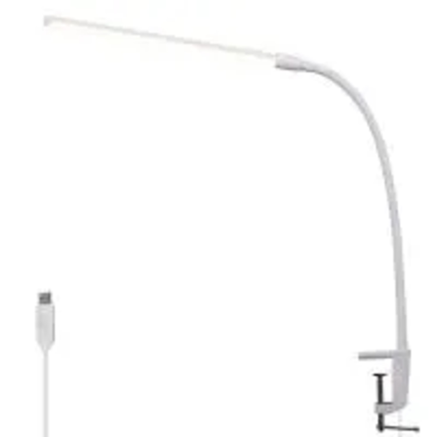 NETTLIFE LED Schreibtischlampe Tageslichtweiß Klemmlampe mit 3 Farbtemperaturen 5 Helligkeitsstufen USB Flexibel 5W