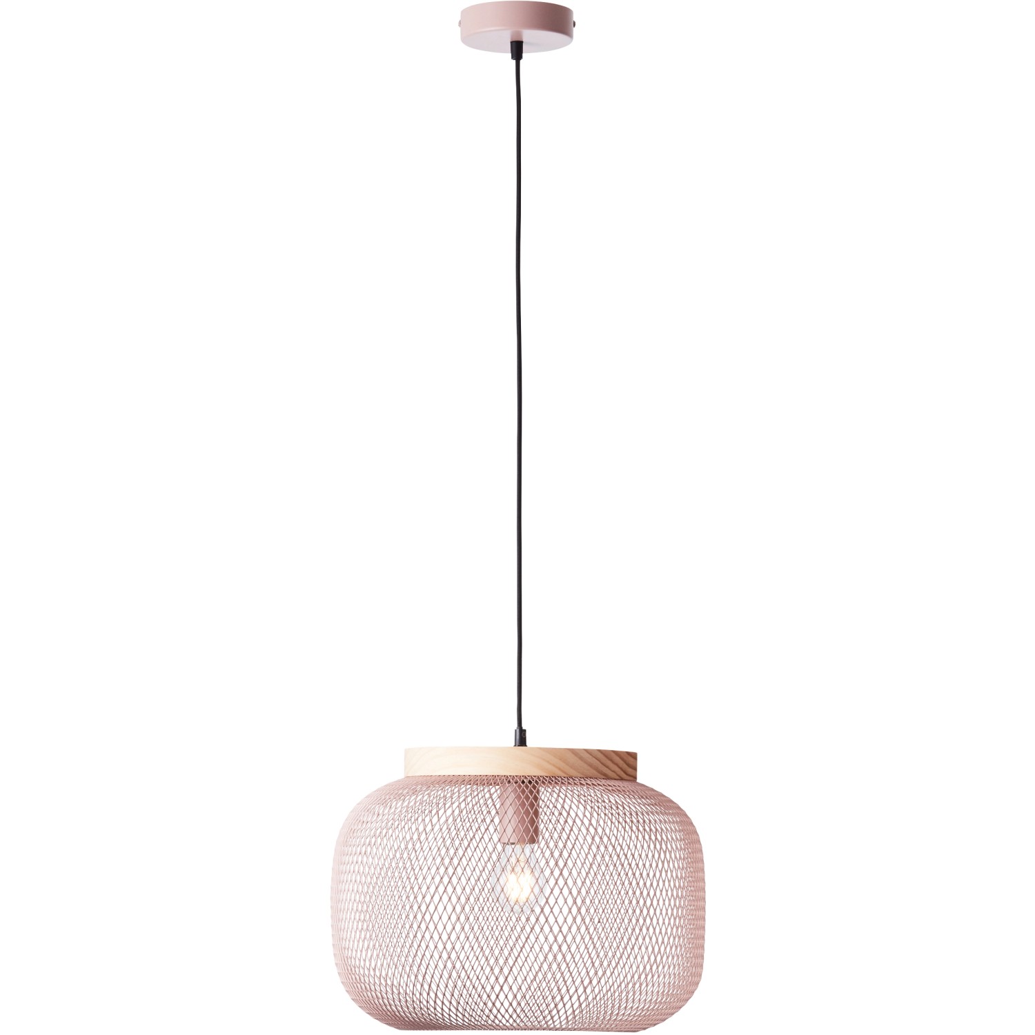 Brilliant Pendelleuchte Giada Ø 39 cm Hellrosa FSC®