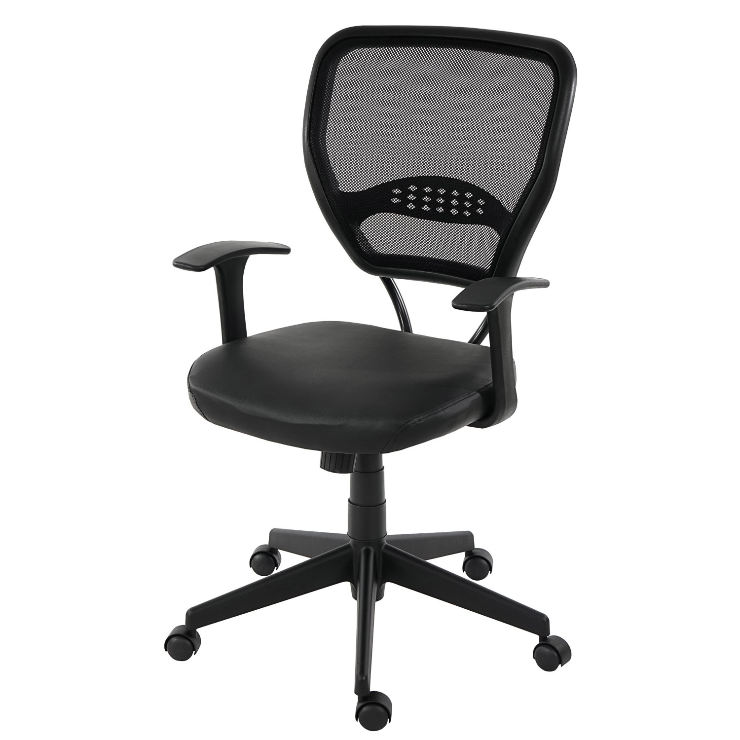 MCW Profi-Bürostuhl Chicago Kunstleder Schwarz mit Armlehnen günstig online kaufen