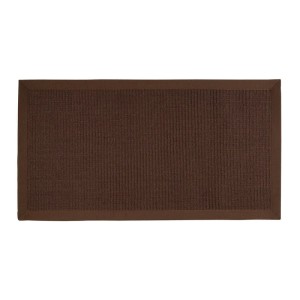 Dunkelbrauner Sisalteppich Amazonas 160x230 cm mit breiter Bordüre für Wohnbereiche.
