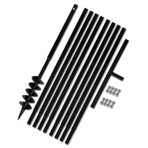 vidaXL Erdbohrer mit Griff 100 mm Verlängerungsrohr 9 m 270520