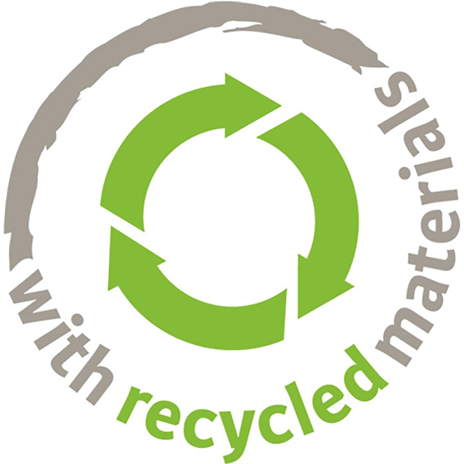 Symbol für Pflanzgefäß aus recyceltem Material.