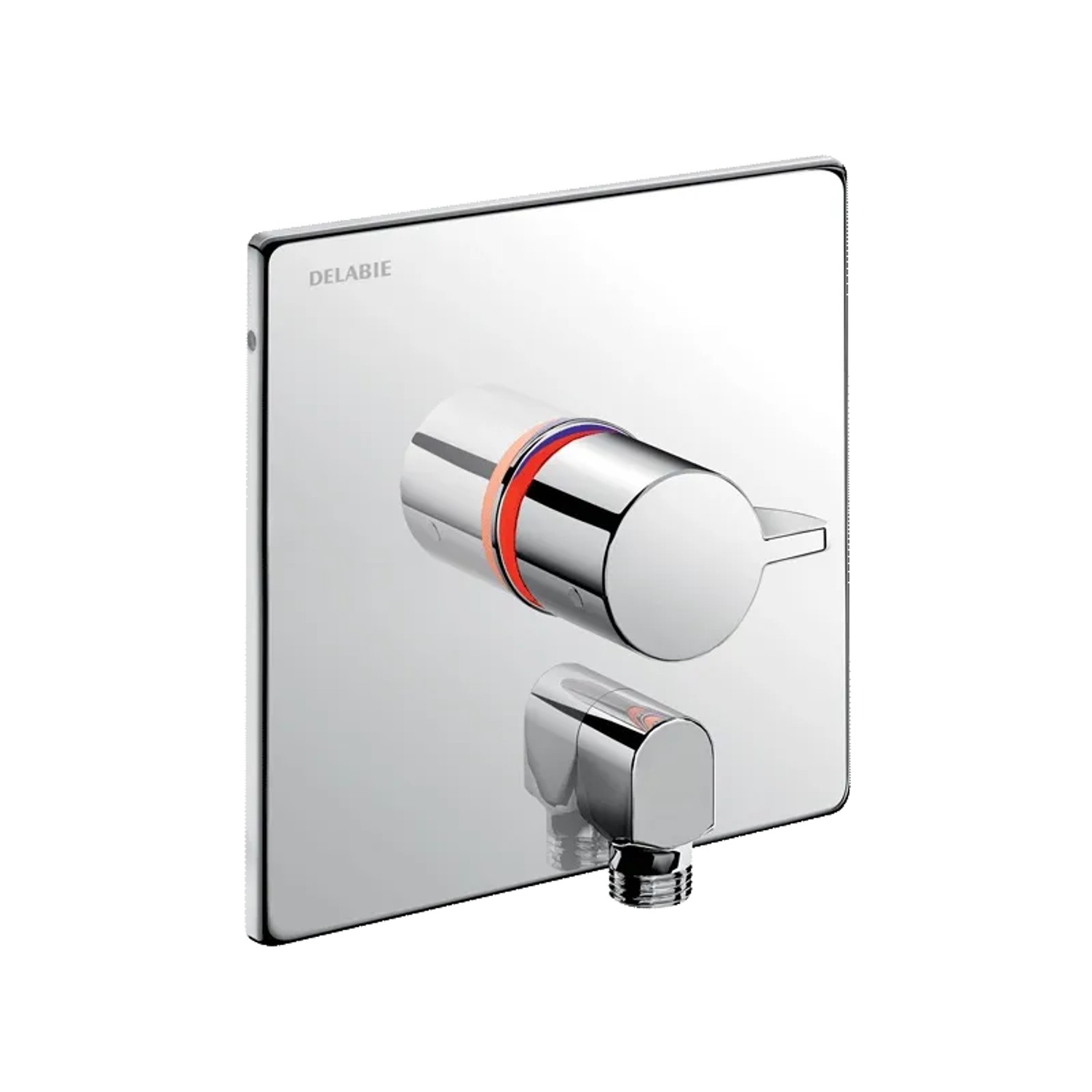 Delabie SECURITHERM Unterputz-Thermostatarmatur Set 2/2 mit Anschlussbogen.