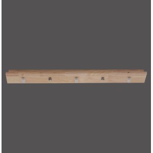 Just Light Baldachin, 3-flammig, Holz Natur, für Pendelleuchten und individuelle Lichtgestaltung.