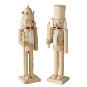 Boltze Deko-Figuren Havre, 2-fach sortiert, aus Holz, für Weihnachtsdeko.