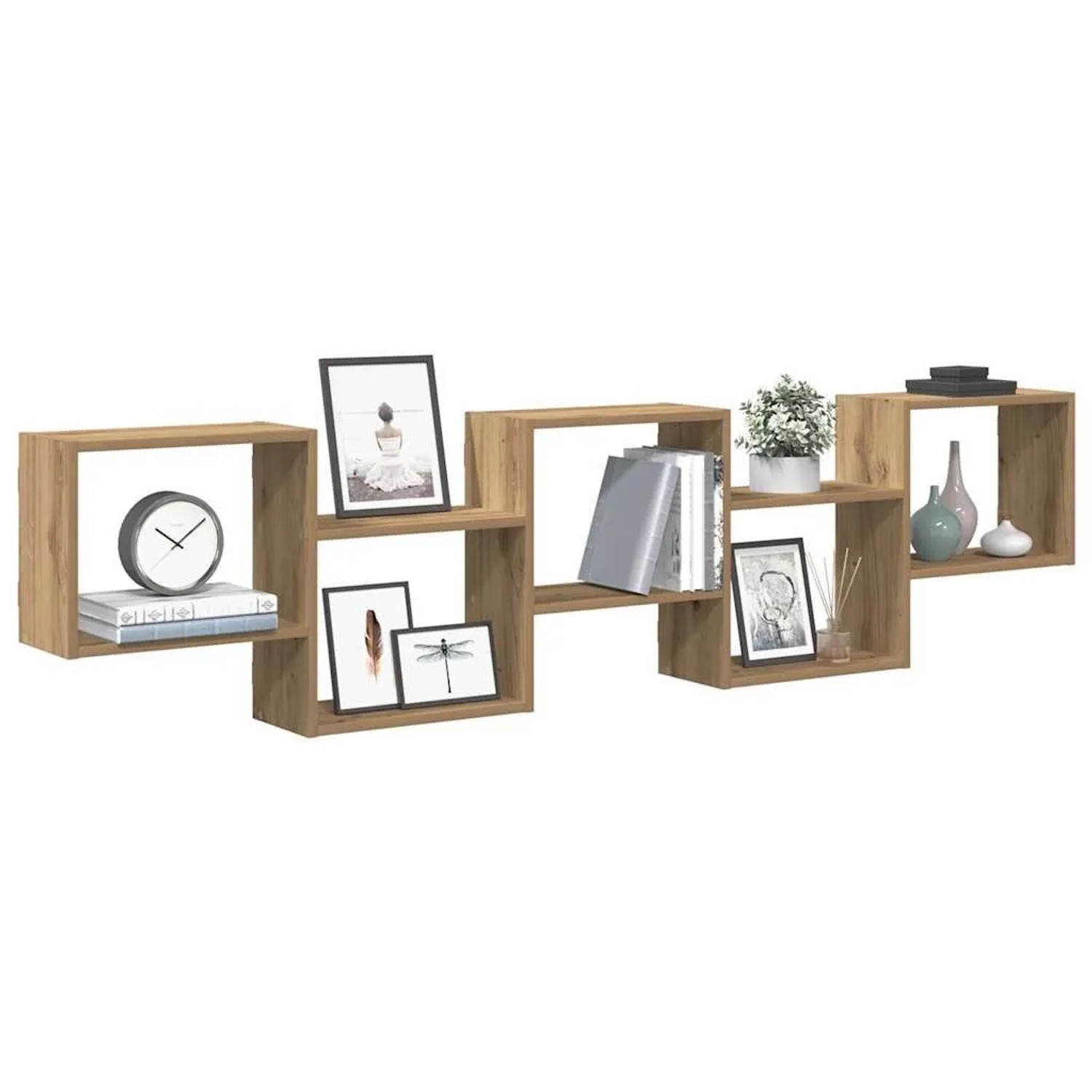 vidaXL Würfelregal 5 Fächer Artisan-Eiche Holzwerkstoff 860003_2