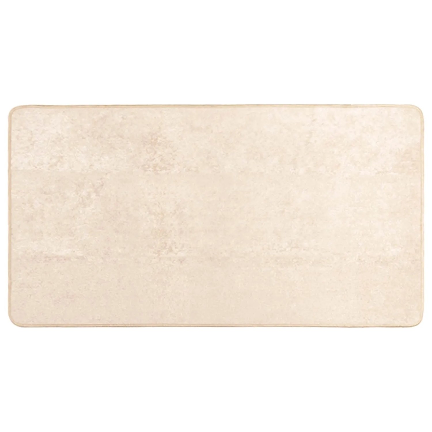 vidaXL Teppichläufer MARSA Creme 200 x 100 cm Polyester und PVC 42023062