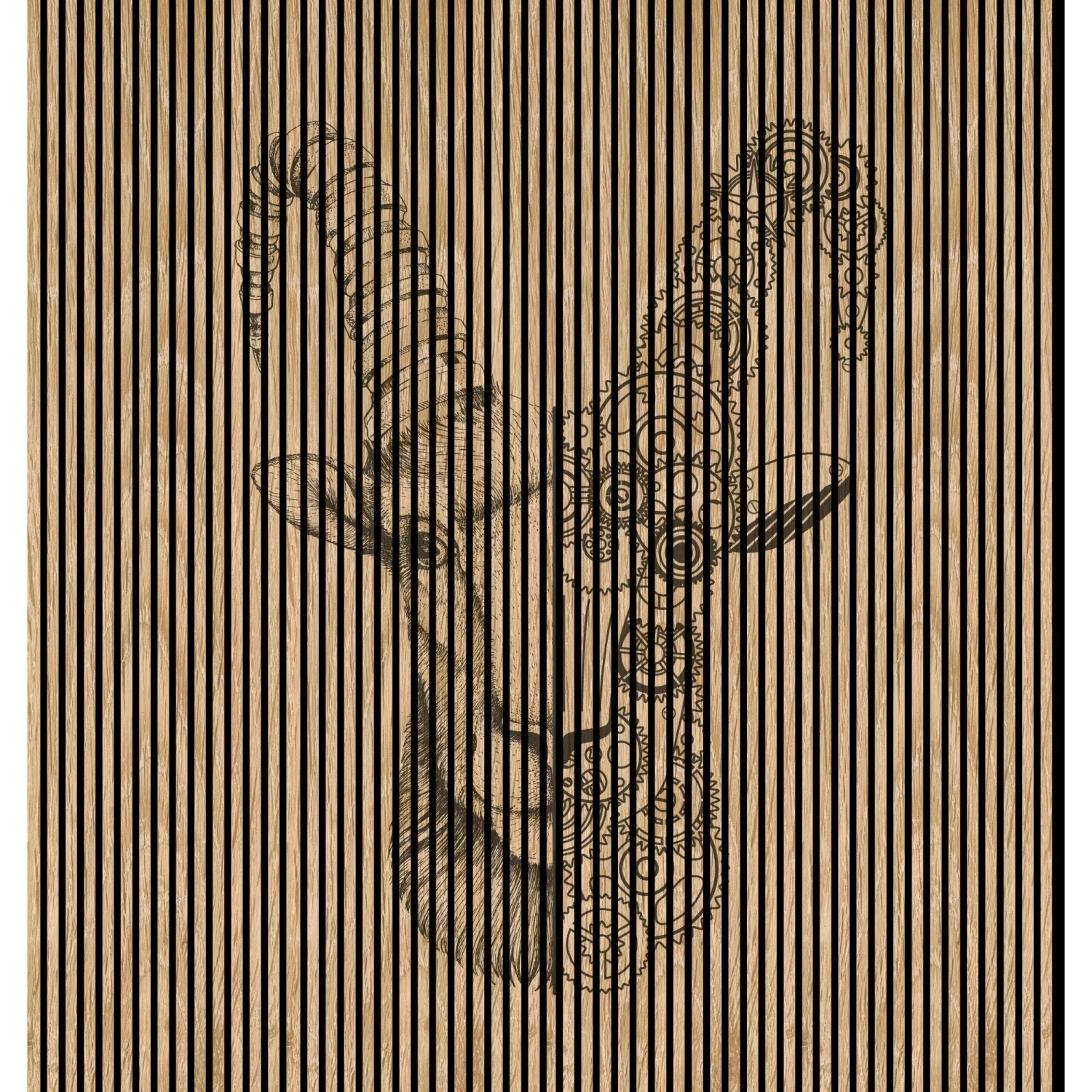FN Acustico Akustikplatte Ibex 1 PET u. MDF Foliert 2.253 x 19 x 2.400 mm
