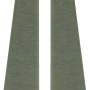 2 silberne Endkappen Modern 60 für Laminat & Parkett Sockelleisten.