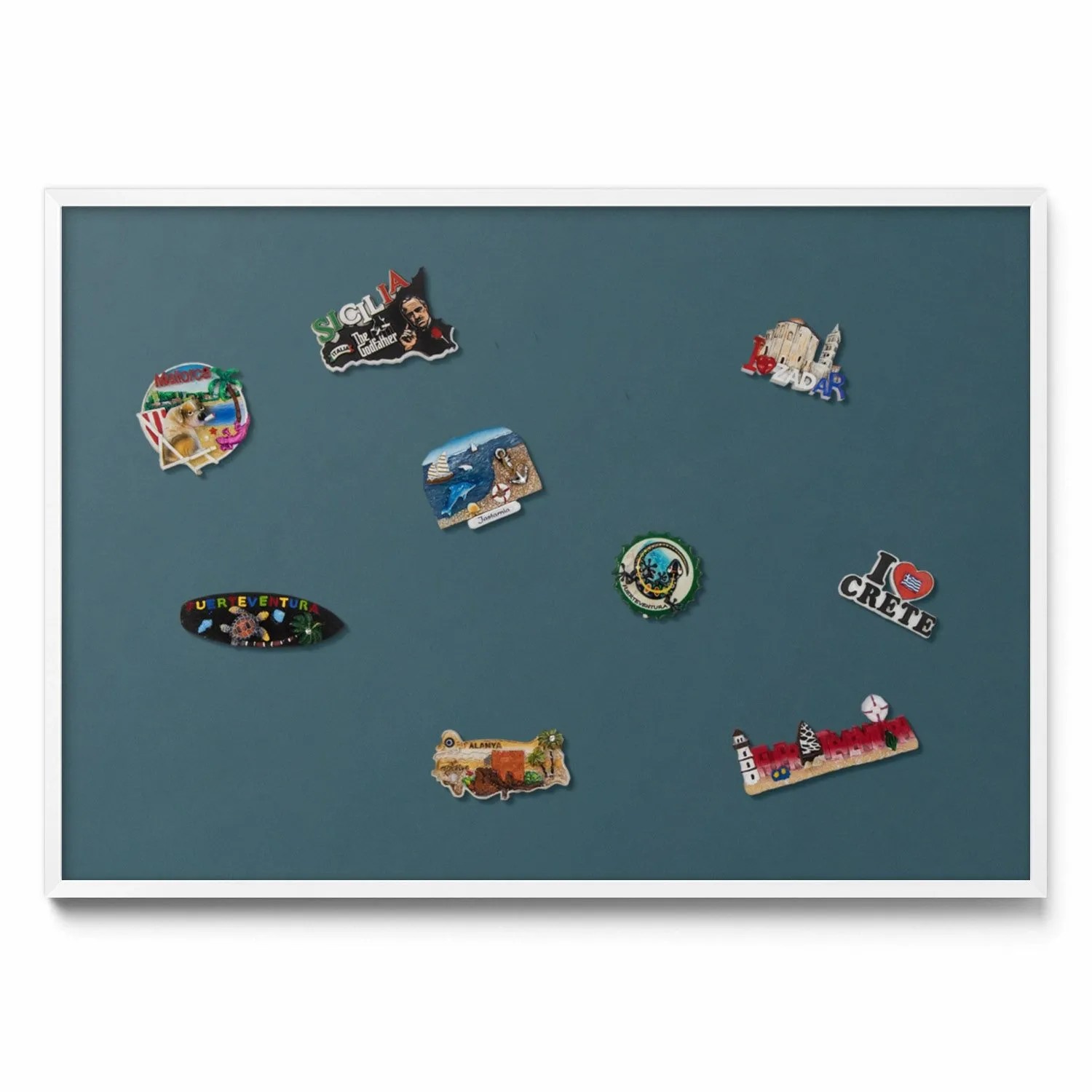 Tulup Magnettafel Magnettafel Dekorativ Bedruckt Farbe Dunkeltürkis 100x70 günstig online kaufen