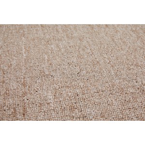 Dunkelbeiger Andiamo Grotone Kurzflor Teppich aus Polypropylen. Moderne, pflegeleichte Uni-Optik für Wohnbereiche.