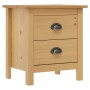 vidaXL Nachttisch Hill 46x35x49,5 cm Massivholz Kiefer 288903