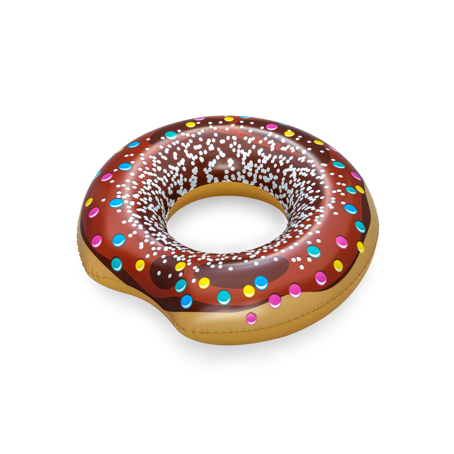 Bestway Schwimmring Donut, Ø 107 cm, ab 12 Jahren, mit Schoko-Glasur und bunten Streuseln.
