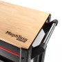 Detailansicht: Mephisto Pro-Line Werkzeugwagen BIG XXL mit Holzplatte und Griff.