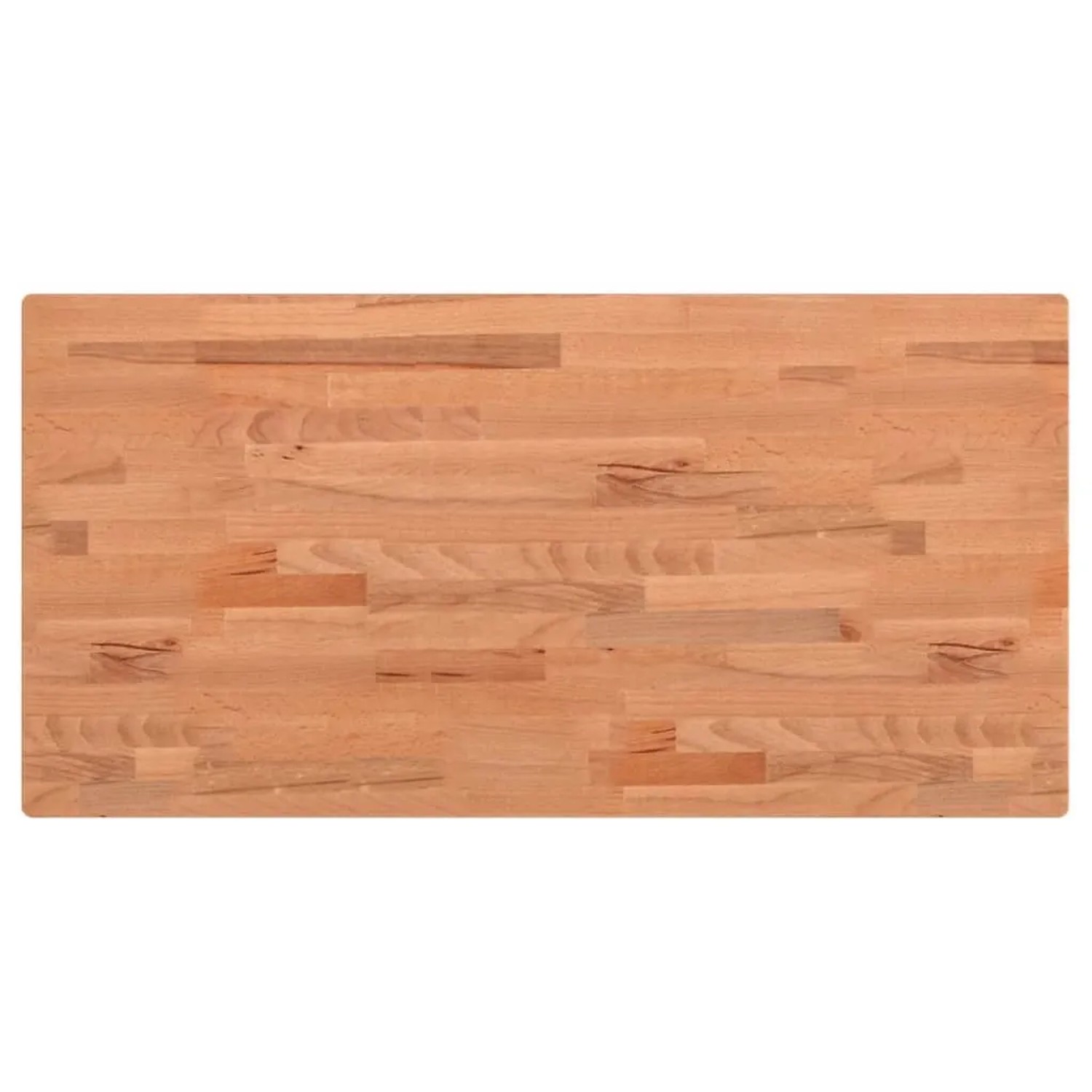 vidaXL Tischplatte 80x40x1,5 cm Rechteckig Massivholz Buche 3188889