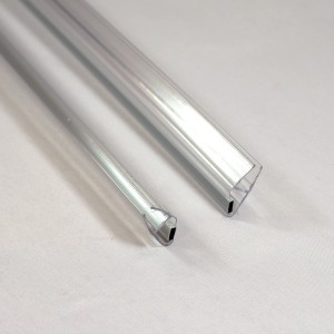 Breuer Magnetprofile 45° für Fara 5 Duschdichtungen, 2 Stück, transparent.