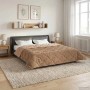vidaXL Winterbettdecke Taupe 240 x 260 cm Mikrofaser und Teddy-Fleece 42026360_4
