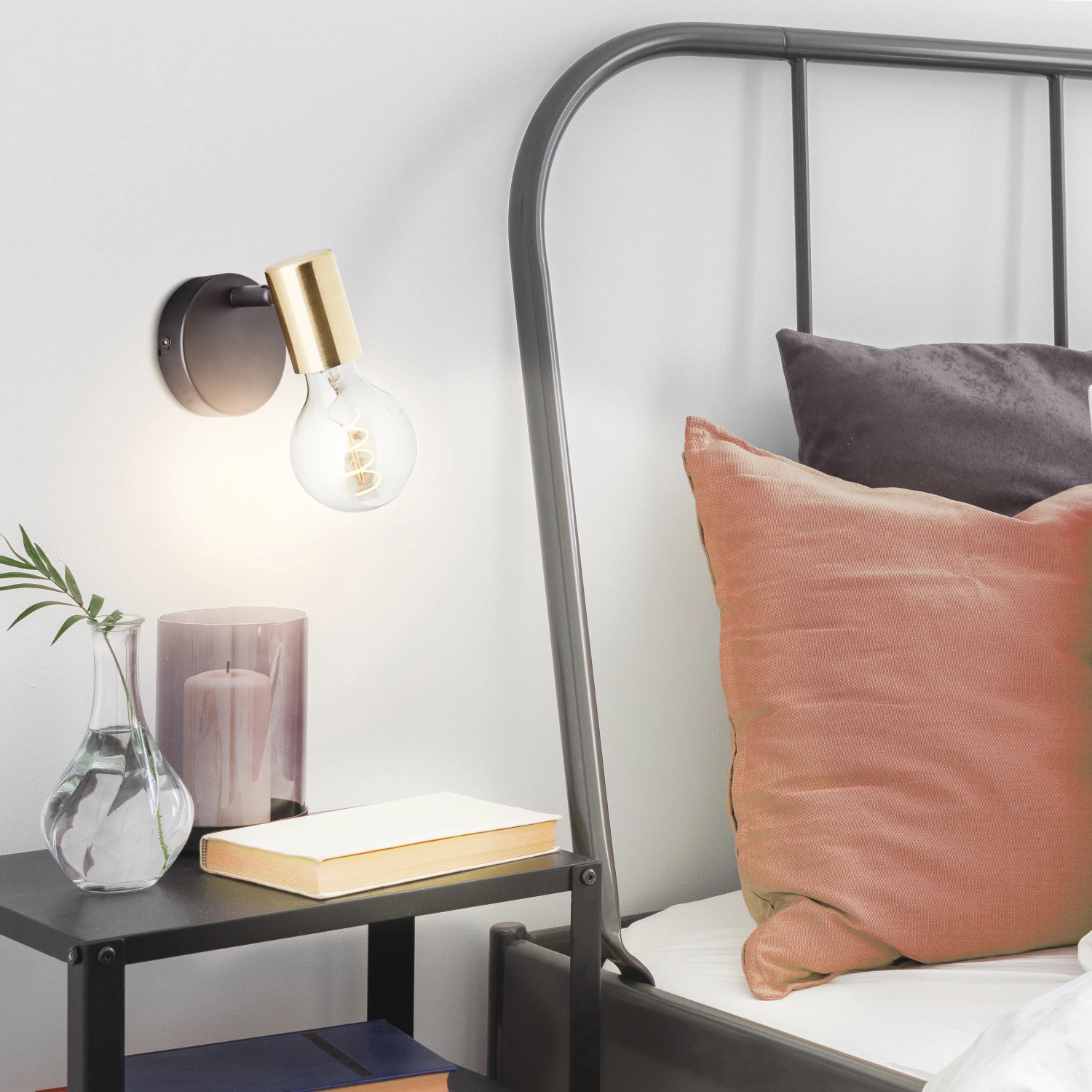 Brilliant Orban LED Wandspot – 1-flammig, 4,5W 380lm 3000K, Metall, Schwenkbar, Energieklasse A++