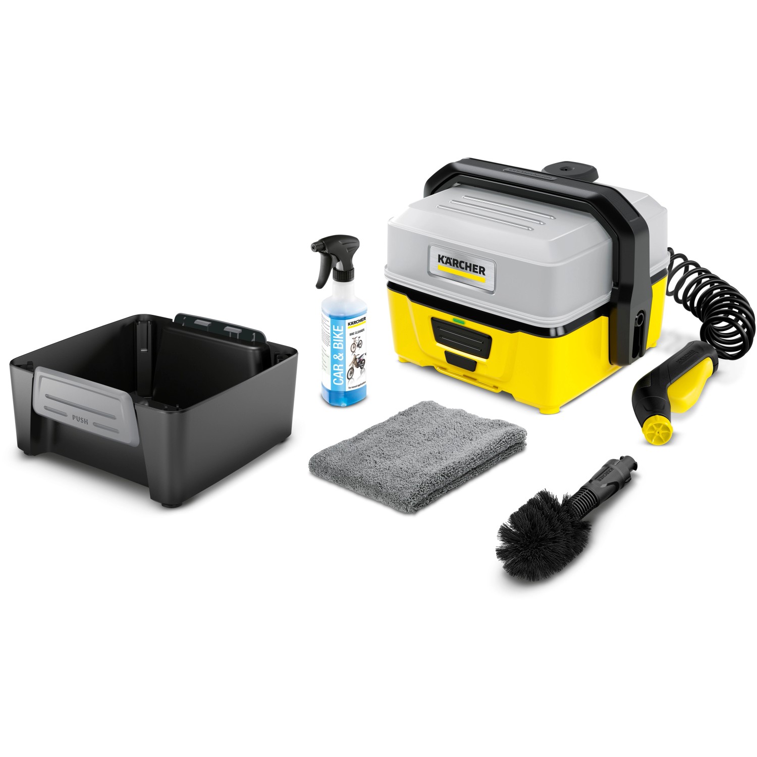 Kärcher Akku-Druckreiniger Outdoor Cleaner OC 3 + Bike Box