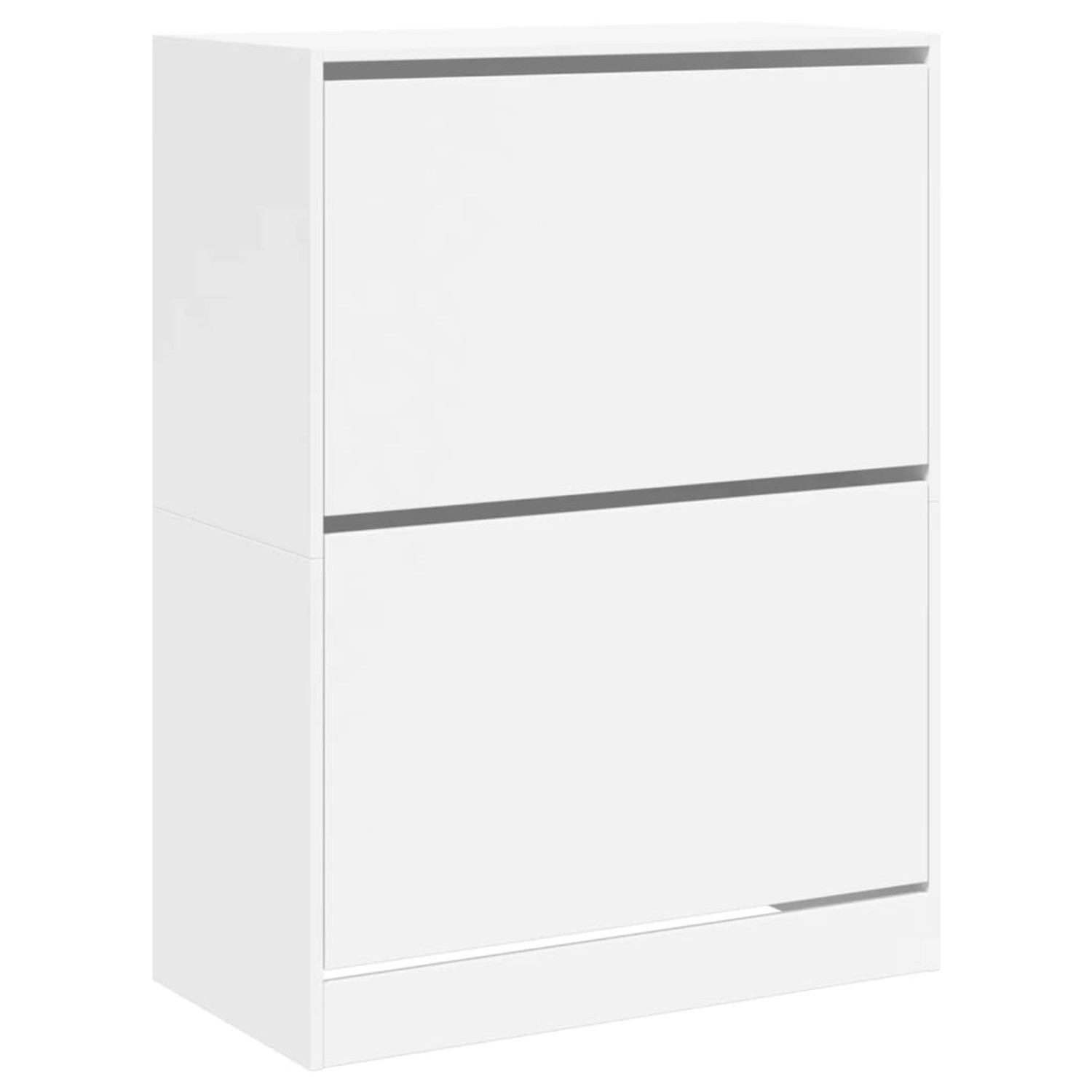 vidaXL Schuhschrank mit 2 Klappen Weiß 80x42x108 cm 3214399 günstig online kaufen