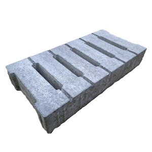 EHL Rasenstein Modern 49,5 cm x 24,7 cm x 8 cm Grau-Anthrazit