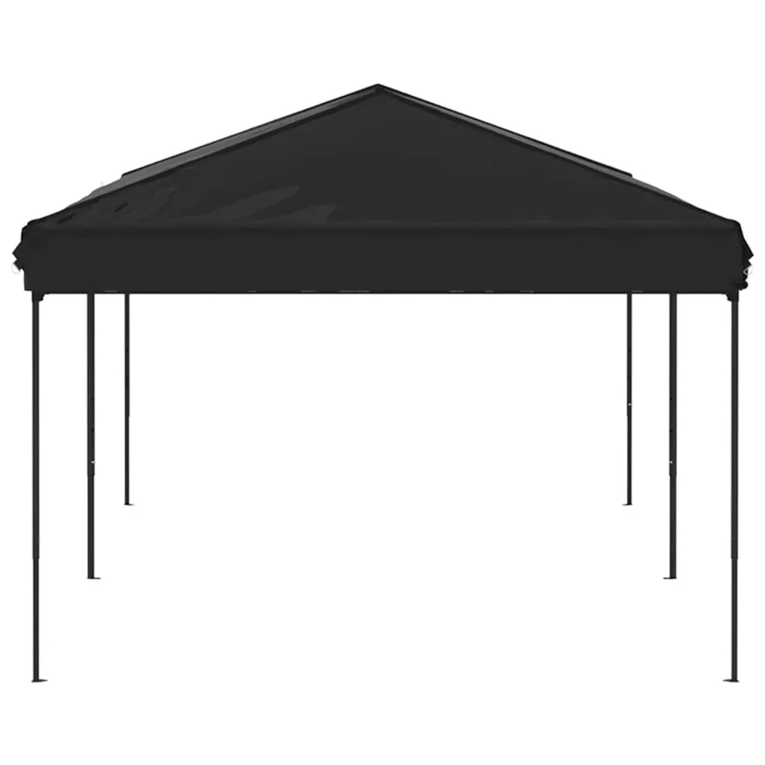 Schwarzes, faltbares Partyzelt 3x6 m von vidaXL für Garten & Feiern.