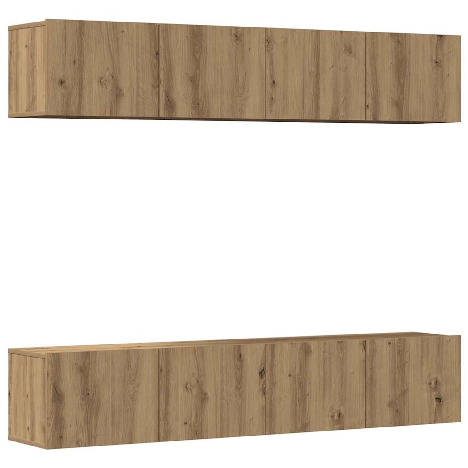 vidaXL TV-Wandschränke 4 Stk Artisan-Eiche Holzwerkstoff 3328944 günstig online kaufen