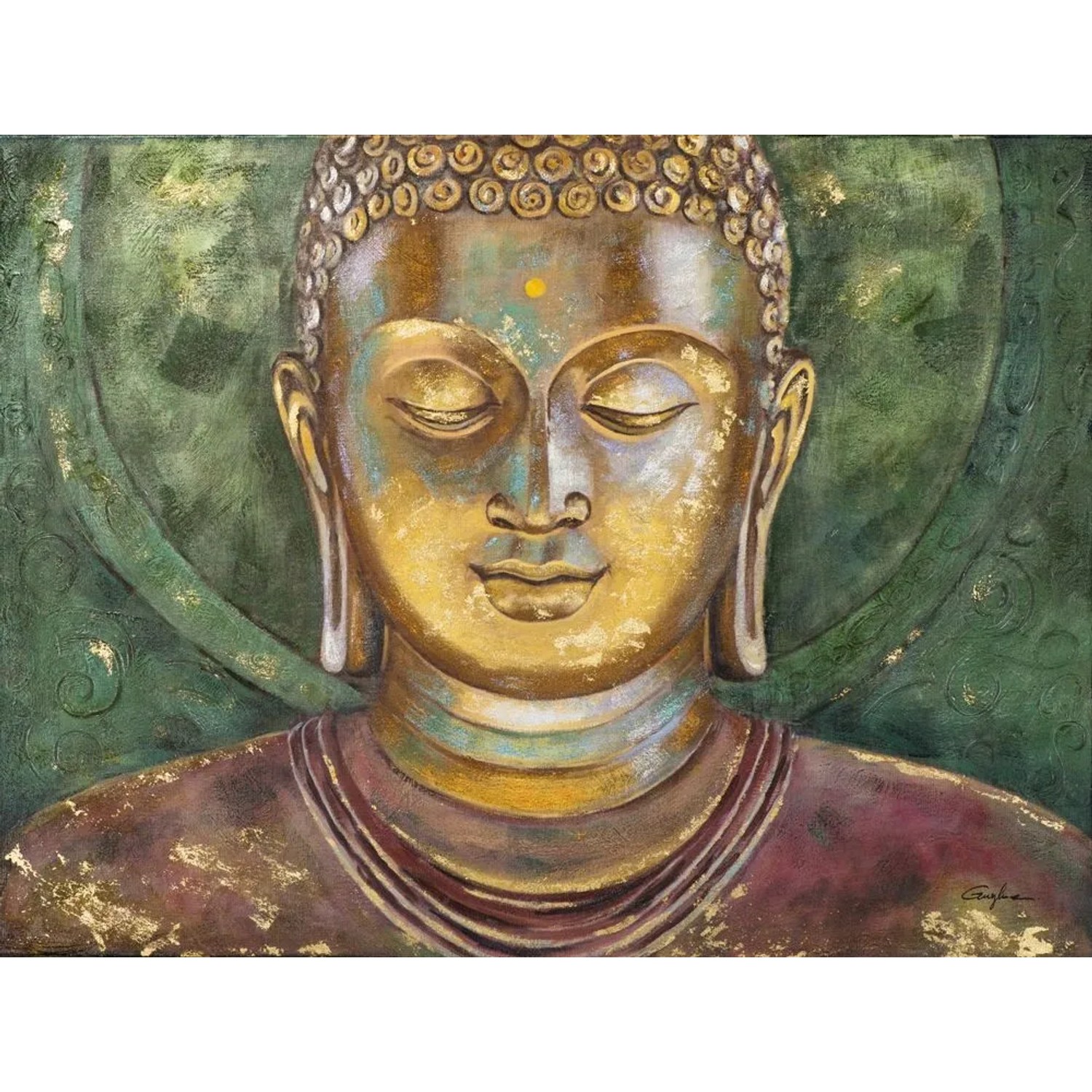 Art Universe Leinwandbild Buddha 90 x 120 cm