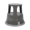 Hocker Mit Rollen Höhenverstellbar Tritthocker Elefantenfuß Aus Stahl, Rot – Belastbar Bis 150 Kg, 2 Stufen, 40 Cm Hoch Trittleiter 3 Stufen Klappbar