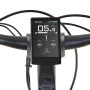 Nahaufnahme des Displays vom Prophete Trekking E-Bike Entdecker 5.0 mit Geschwindigkeitsanzeige.