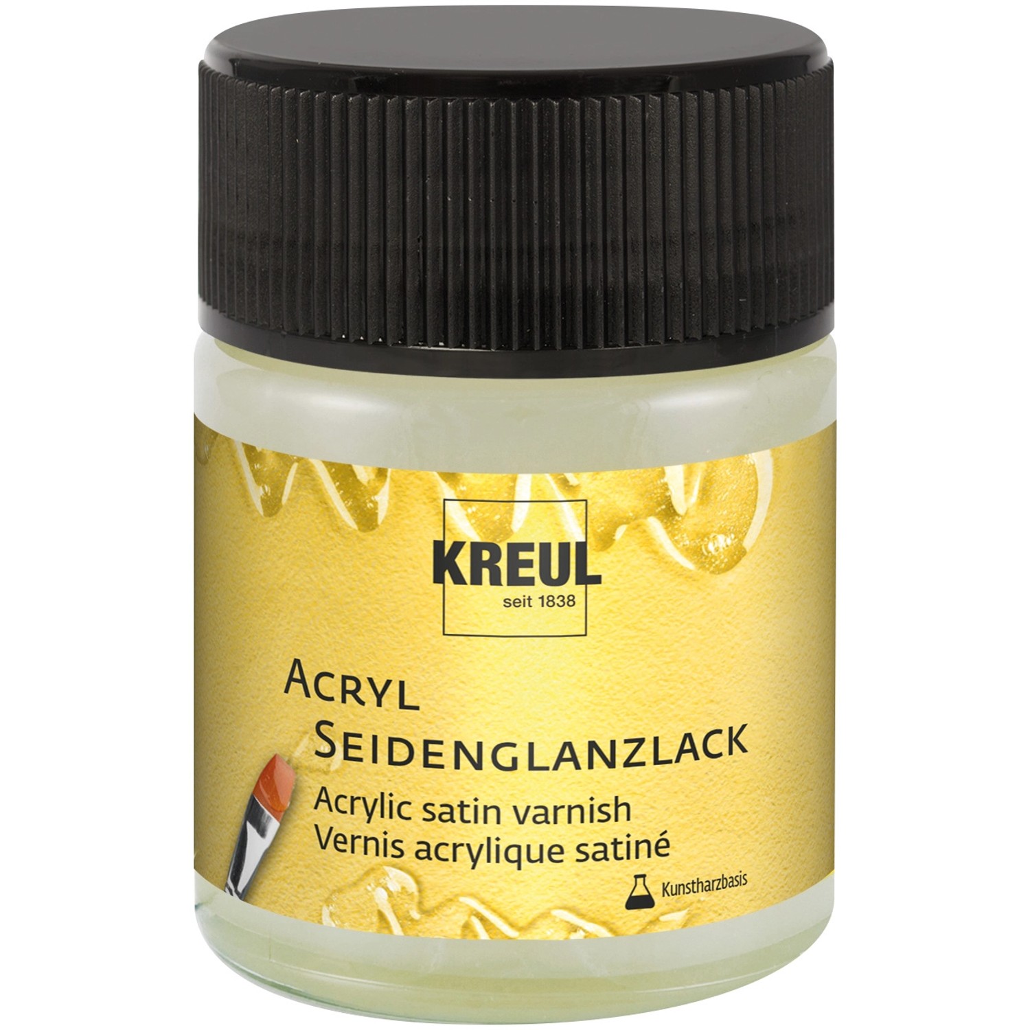 Kreul Acryl Seidenglanzlack Kunstharzbasis Transparent 50 ml