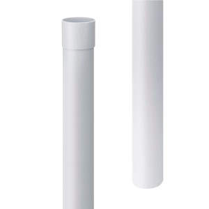Inefa Regenrohr Fallrohr, 100cm, DN 75, PVC, weiß. Zur Ableitung von Regenwasser vom Dach.